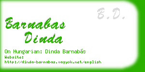 barnabas dinda business card